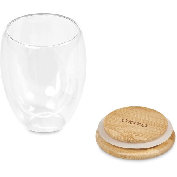 Okiyo Aibo Glass & Bamboo Coffee Set - Image 4