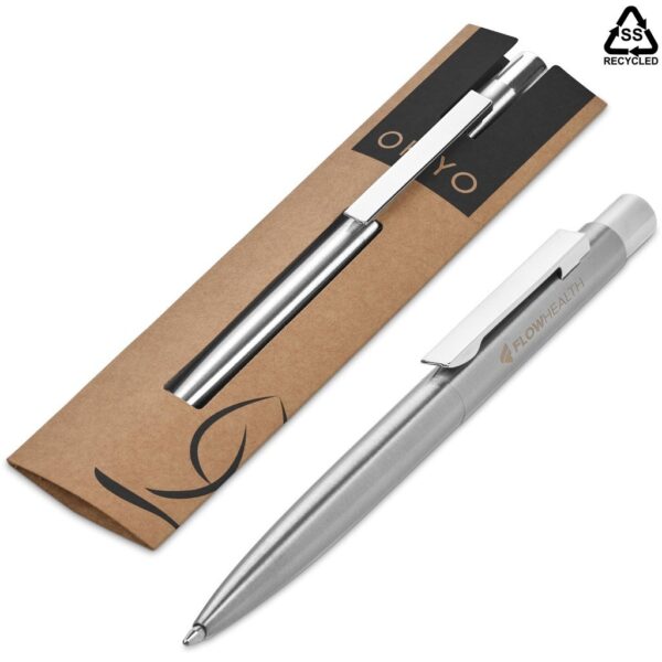 Okiyo Mio Recycled Stainless Steel Ball Pen - Image 2
