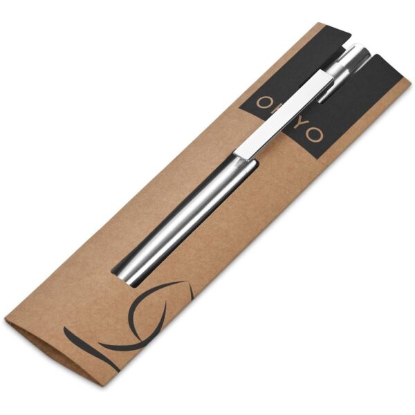 Okiyo Mio Recycled Stainless Steel Ball Pen - Image 4