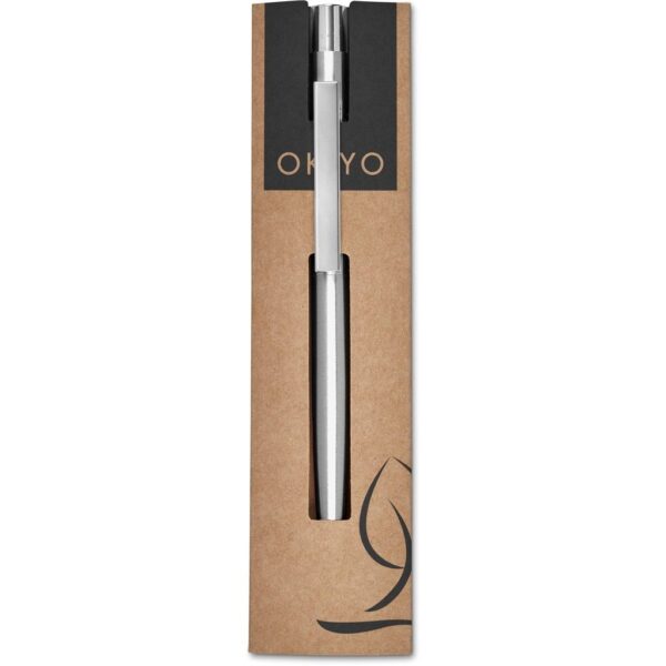 Okiyo Mio Recycled Stainless Steel Ball Pen - Image 3