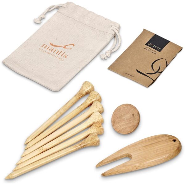 Okiyo Nikko Bamboo Golf Accessories Set - Image 2