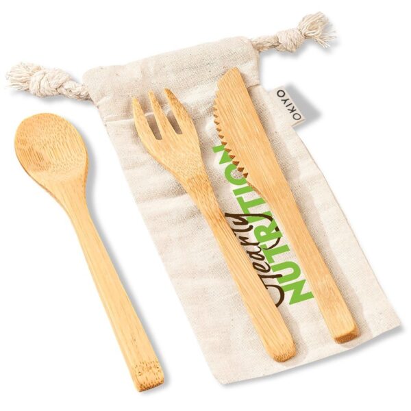 Okiyo Nakama Bamboo Cutlery Set - Image 2