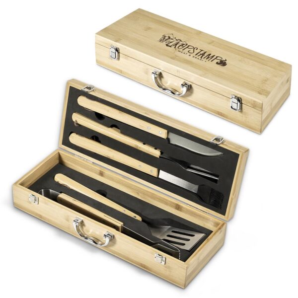 Okiyo Yakiniku Bamboo 5-Piece Braai Set - Image 2