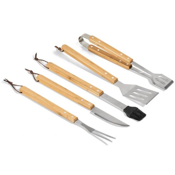 Okiyo Yakiniku Bamboo 5-Piece Braai Set - Image 3