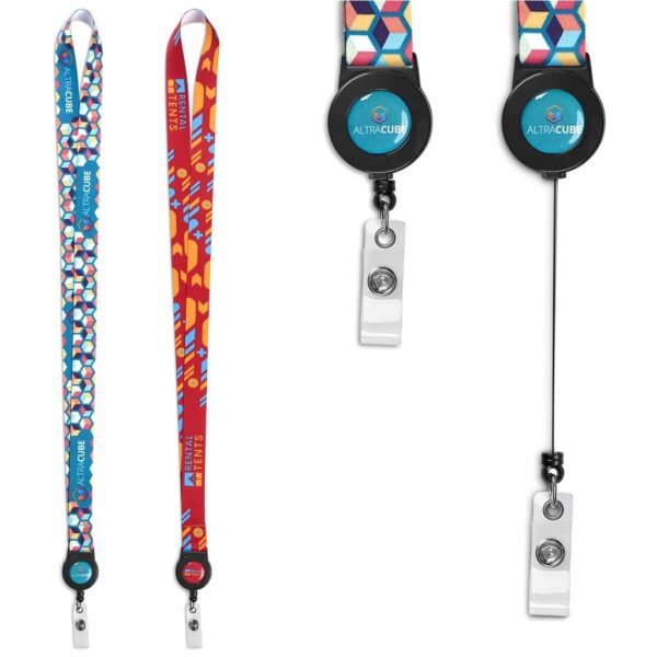 Altitude Badge Reel Single-Sided Satin Lanyard - Image 2