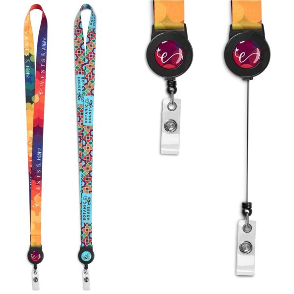 Altitude Badge Reel Double-Sided Satin Lanyard - Image 2