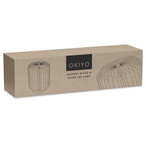 Okiyo Masumi Wood & Paper LED Lamp - Image 4