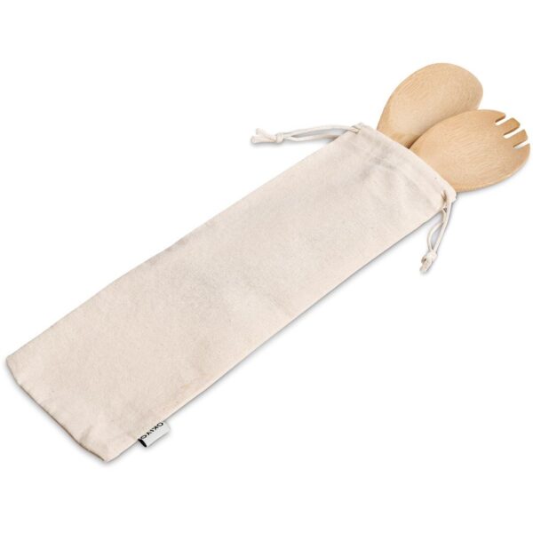 Okiyo Shinsen Bamboo Salad Servers - Image 3