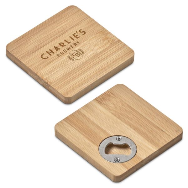 Altitude Drifter Bamboo Bottle Opener Coaster - Image 2