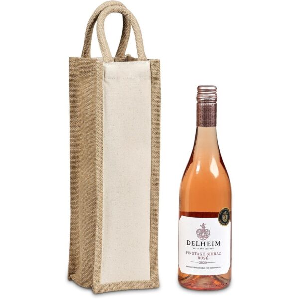 Okiyo Inshu Jute & Cotton Wine Tote - Image 6