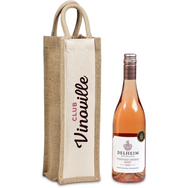 Okiyo Inshu Jute & Cotton Wine Tote - Image 5
