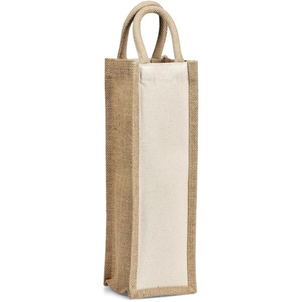 Okiyo Inshu Jute & Cotton Wine Tote - Image 3
