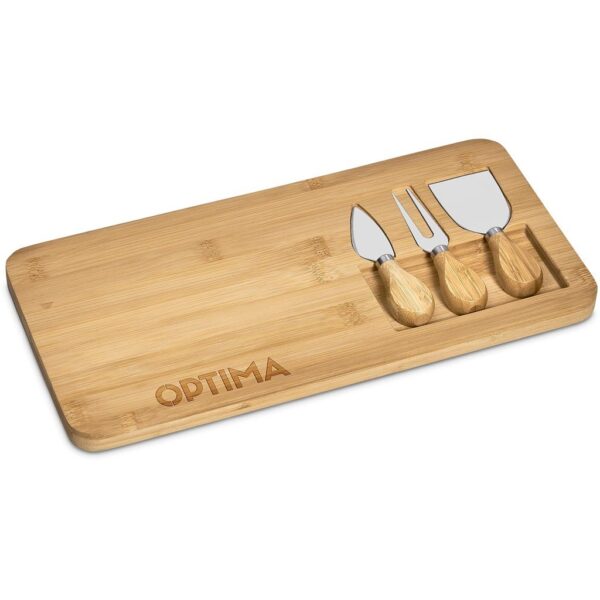 Okiyo Chizu Bamboo Cheese Board Set - Image 2