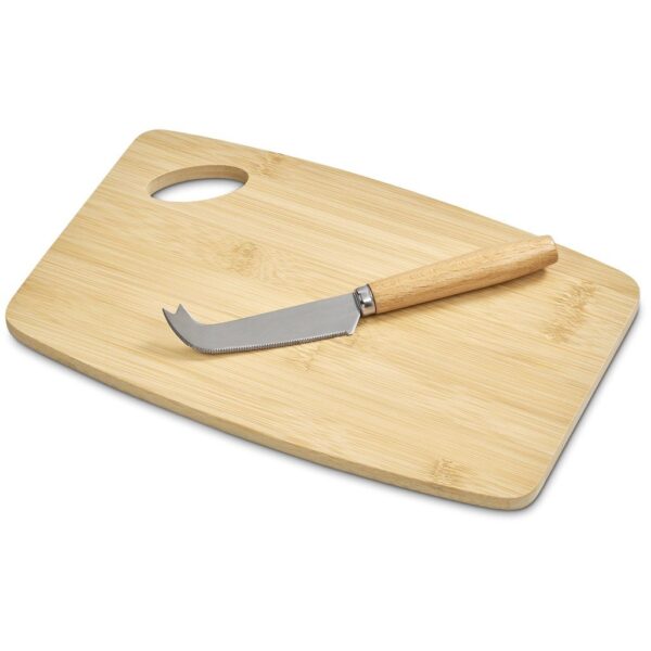 Okiyo Edamu Bamboo Cheese Board Set - Image 4