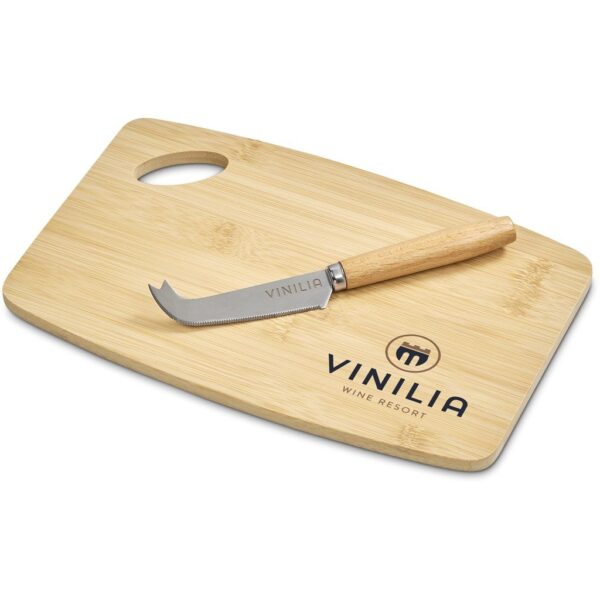 Okiyo Edamu Bamboo Cheese Board Set - Image 5