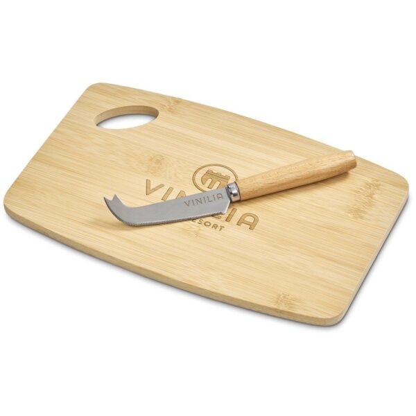Okiyo Edamu Bamboo Cheese Board Set - Image 7