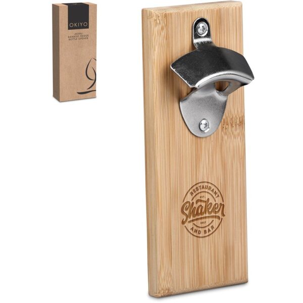 Okiyo Akeru Bamboo Fridge Bottle Opener - Image 2