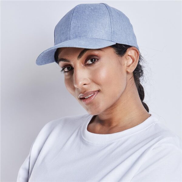 Austin Linen Cap - 6 Panel - Image 7