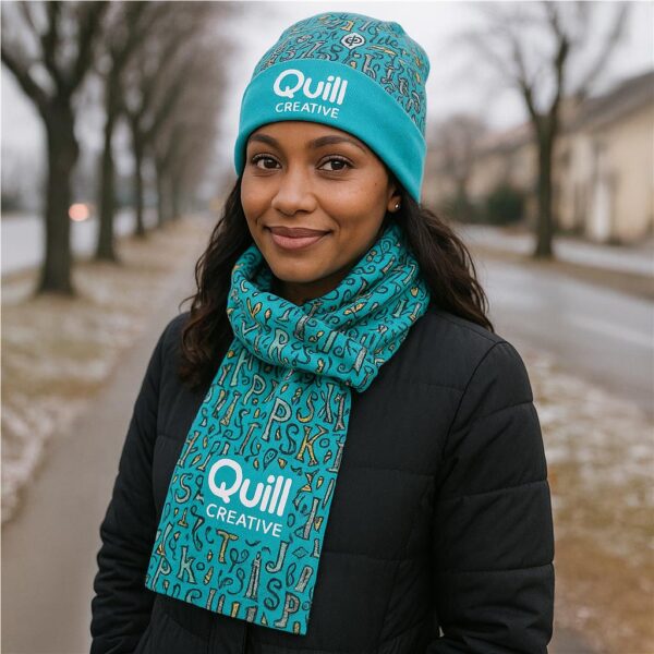 Hoppla Snowflake Polar Fleece Beanie - Image 5