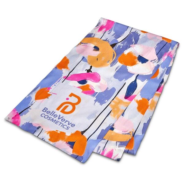 Hoppla Snuggle Polar Fleece Scarf - Double-Sided Branding - Image 2