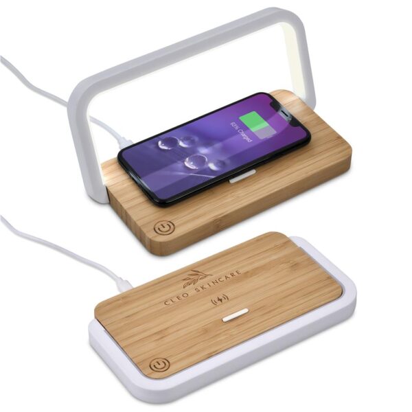 Okiyo Yoru Bamboo Wireless Charger & Night Light - Image 2