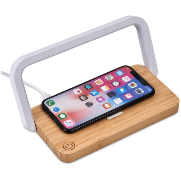 Okiyo Yoru Bamboo Wireless Charger & Night Light - Image 5