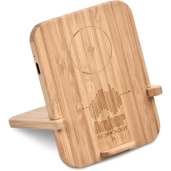Okiyo Noryoku Bamboo Wireless Charging Phone Stand - Image 7