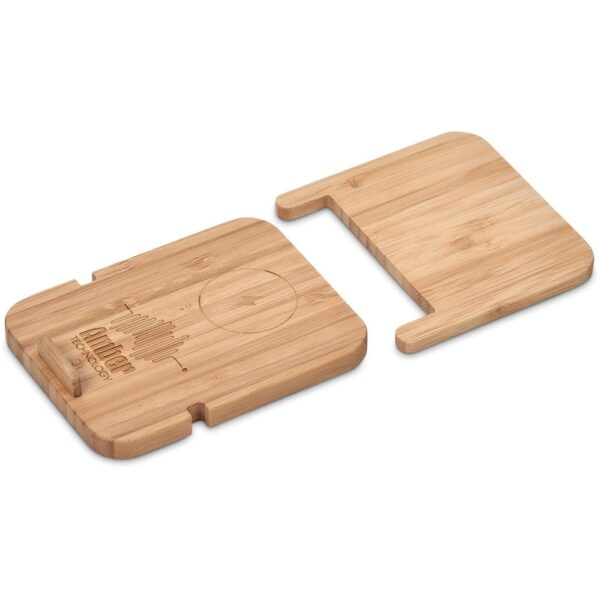 Okiyo Noryoku Bamboo Wireless Charging Phone Stand - Image 3