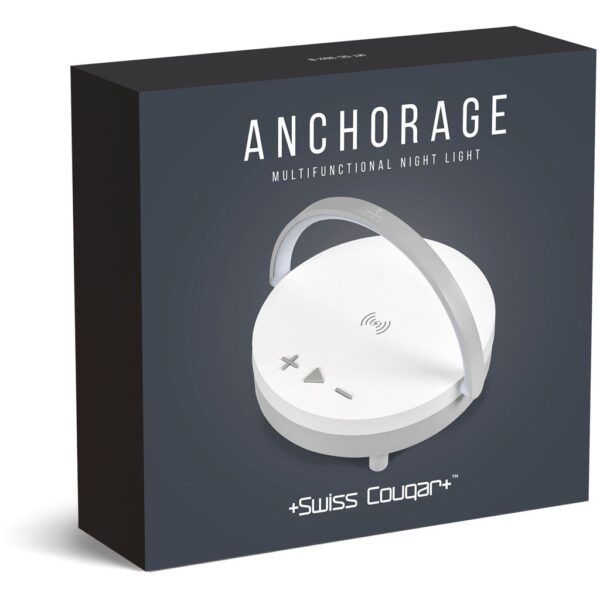 Swiss Cougar Anchorage Bluetooth Speaker, Wireless Charger & Night Light - Image 3
