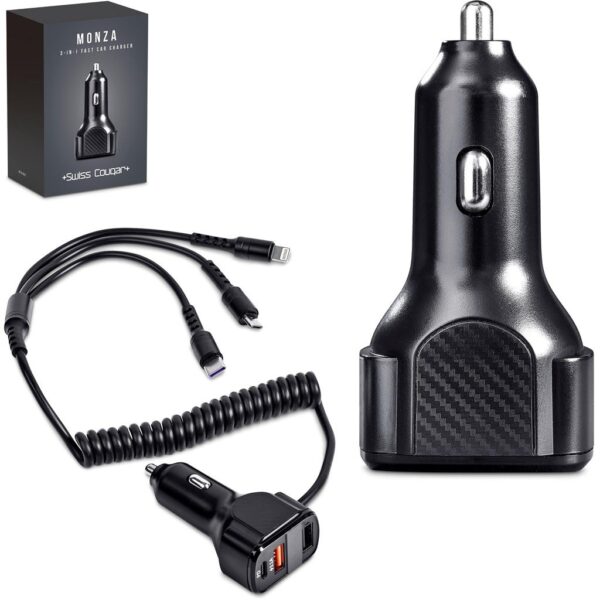 Swiss Cougar Monza 3-in-1 Fast Car Charger - Image 3