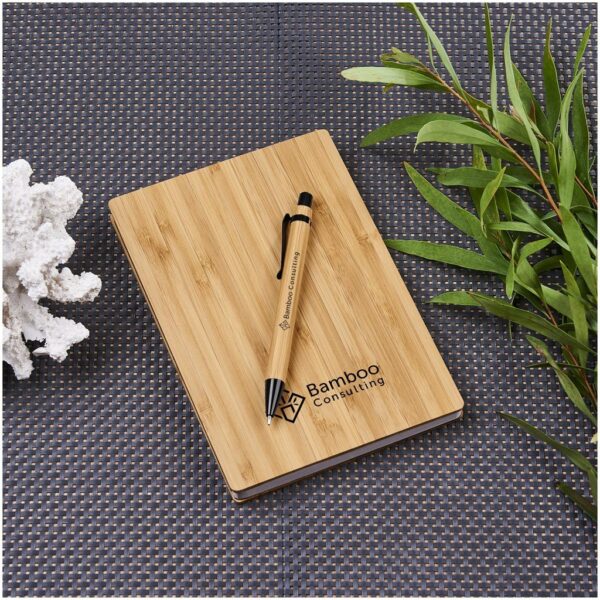 Okiyo Yahari Bamboo Notebook & Pen Set - Image 3