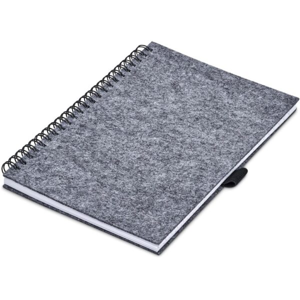 Okiyo Fuji Recycled PET Felt A5 Spiral Notebook - Image 7