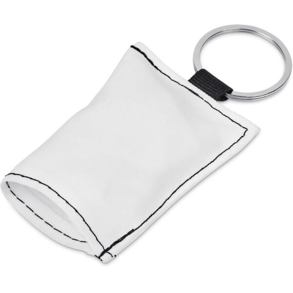 Hoppla Aquila Polyester Keyring Pouch with Cleaning Cloth - Image 5