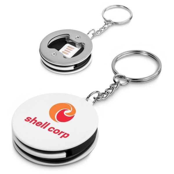 Altitude Oco Bottle Opener Keyholder with Charging Cable - Image 2
