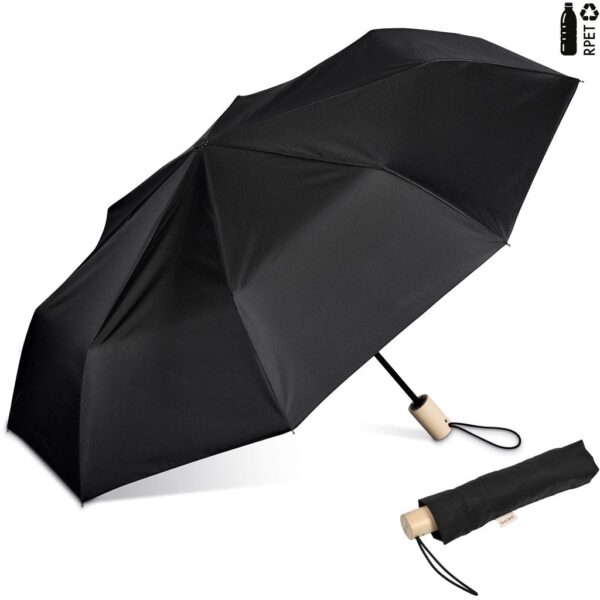 Okiyo Ameno Recycled PET Auto-Open Compact Umbrella - Image 7