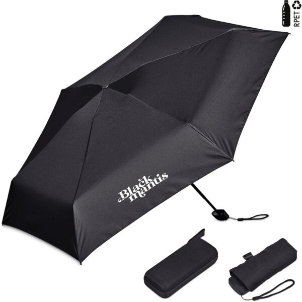 Serendipio Salem Recycled PET Compact Umbrella with EVA Pouch - Image 2