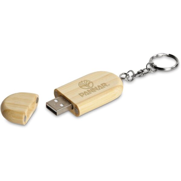 Okiyo Benkyou Bamboo Flash Drive Keyholder - 8GB - Image 2