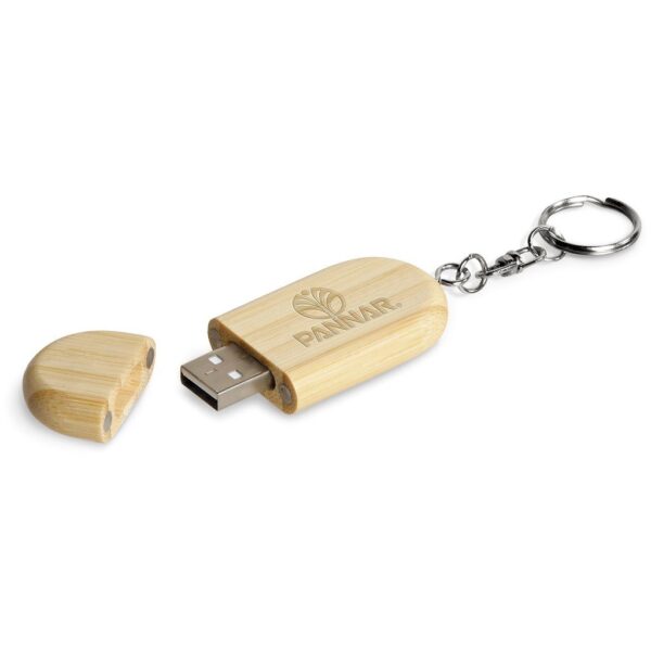 Okiyo Benkyou Bamboo Flash Drive Keyholder - 8GB - Image 4