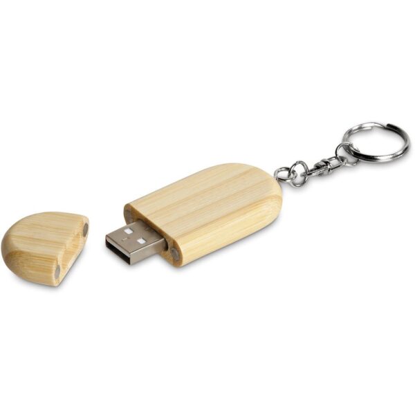 Okiyo Benkyou Bamboo Flash Drive Keyholder - 8GB - Image 7
