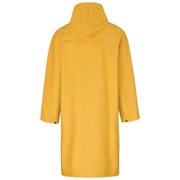 Light Duty Storm Rubberised Polyester/PVC Raincoat - Yellow - Image 3