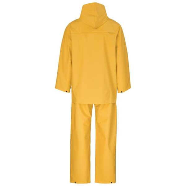 Light Hurricane Rubberised Polyester/PVC Rainsuit - Yellow - Image 4