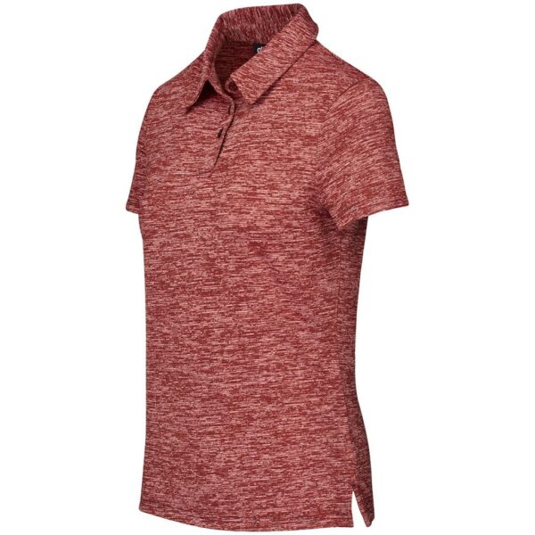 Ladies Echo Golf Shirt - Red - Image 3
