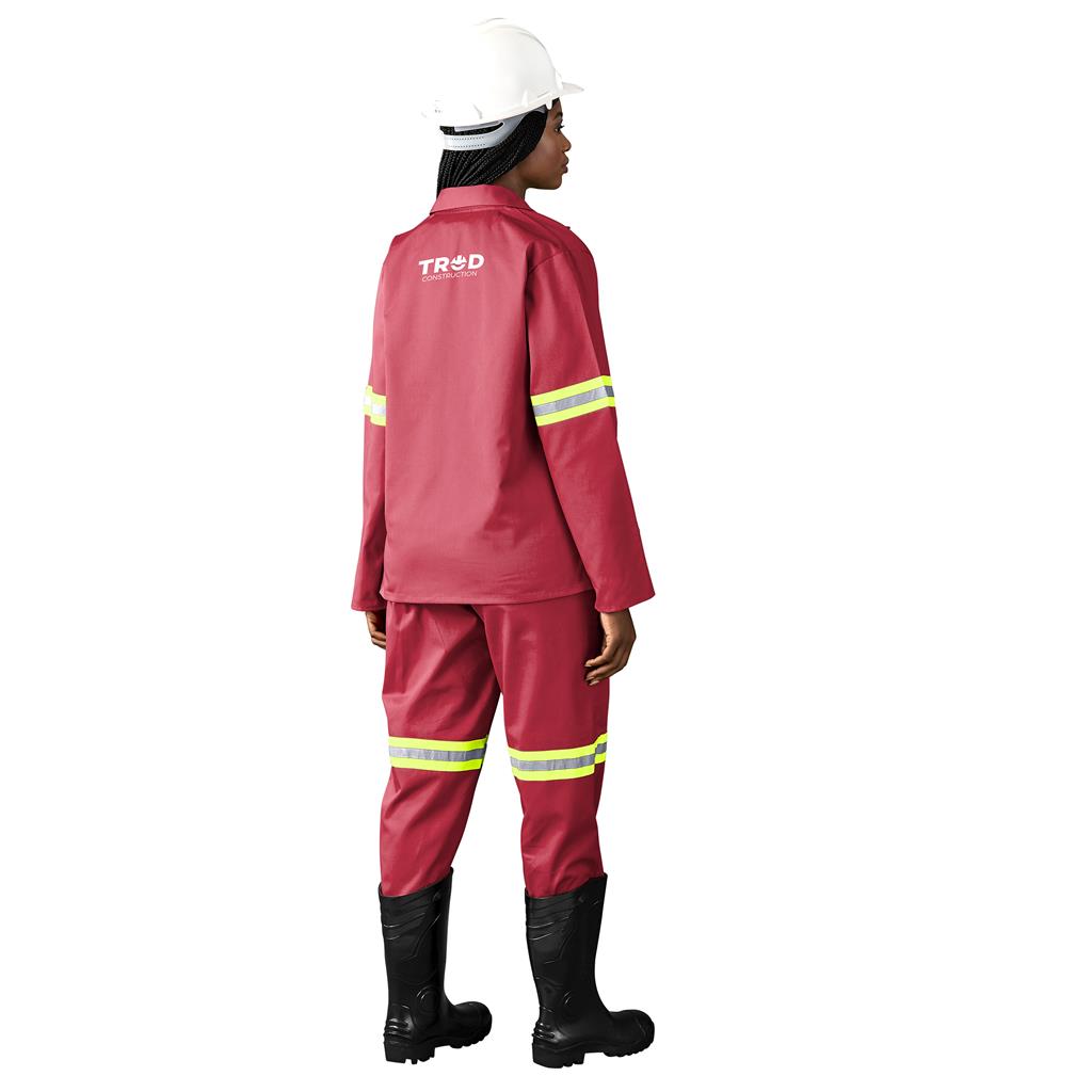Trade Polycotton Conti Suit - Reflective Arms & Legs - Yellow Tape - Image 2