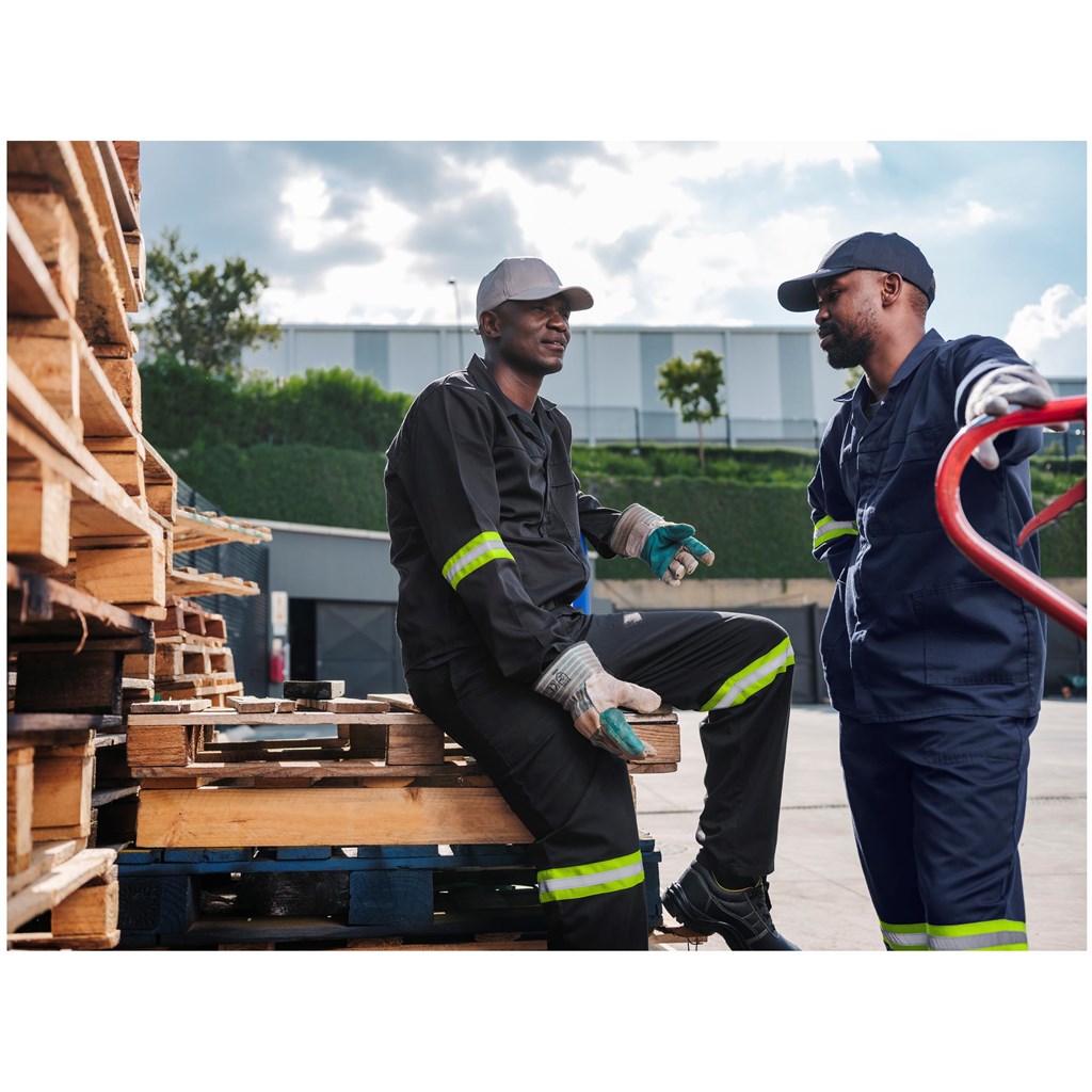 Trade Polycotton Conti Suit - Reflective Arms & Legs - Yellow Tape - Image 4