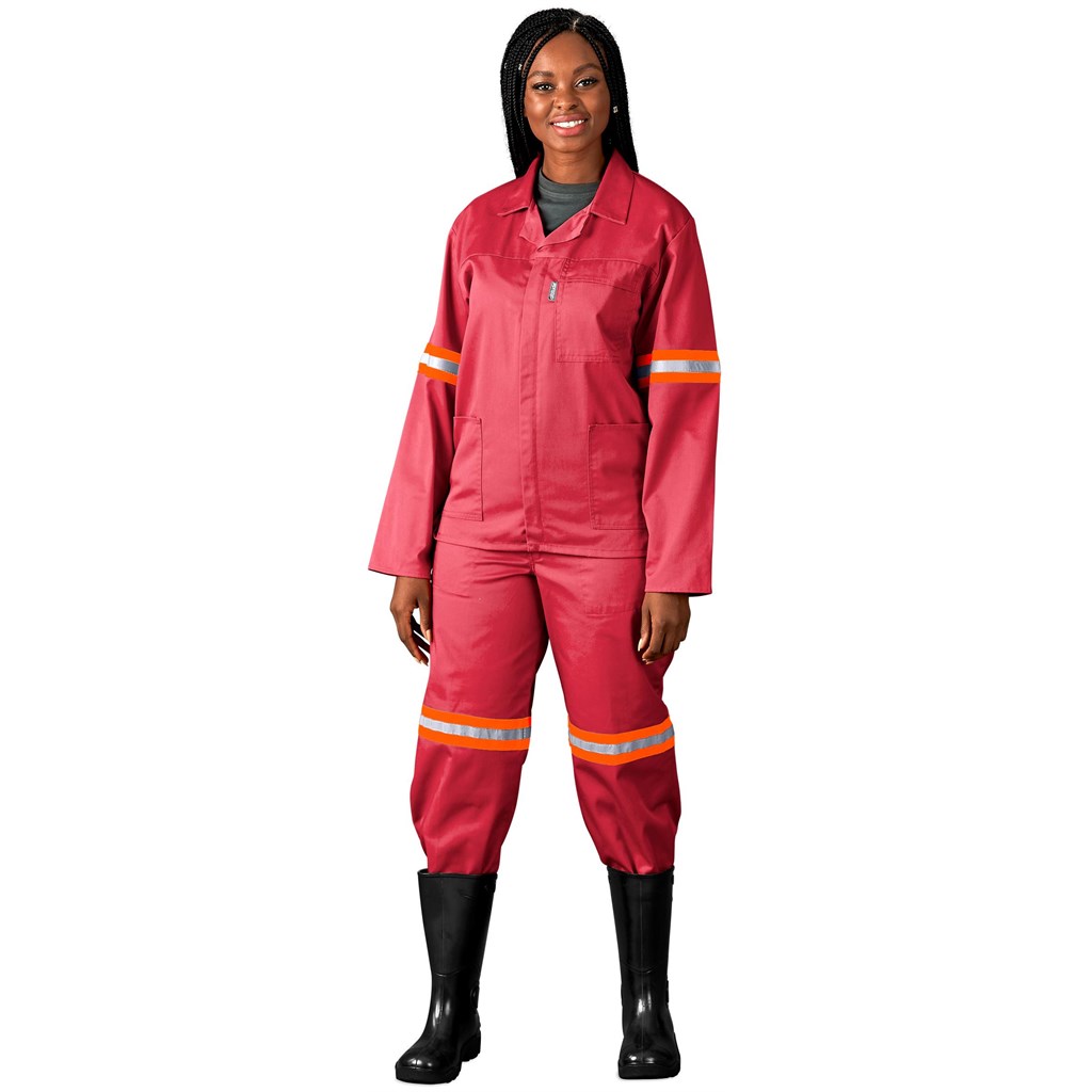 Trade Polycotton Conti Suit - Reflective Arms & Legs - Orange Tape - Image 8