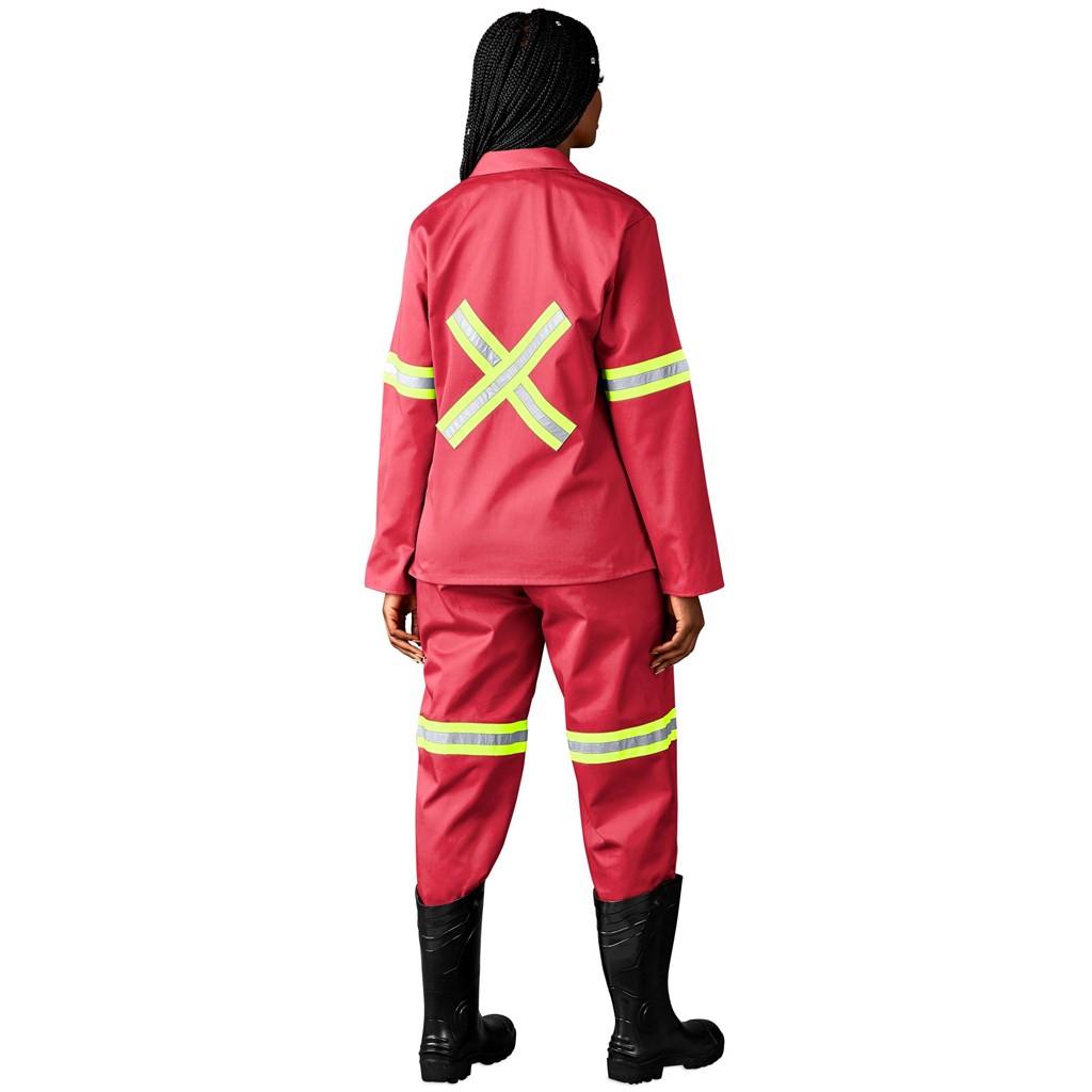 Trade Polycotton Conti Suit - Reflective Arms, Legs & Back - Yellow Tape - Image 5