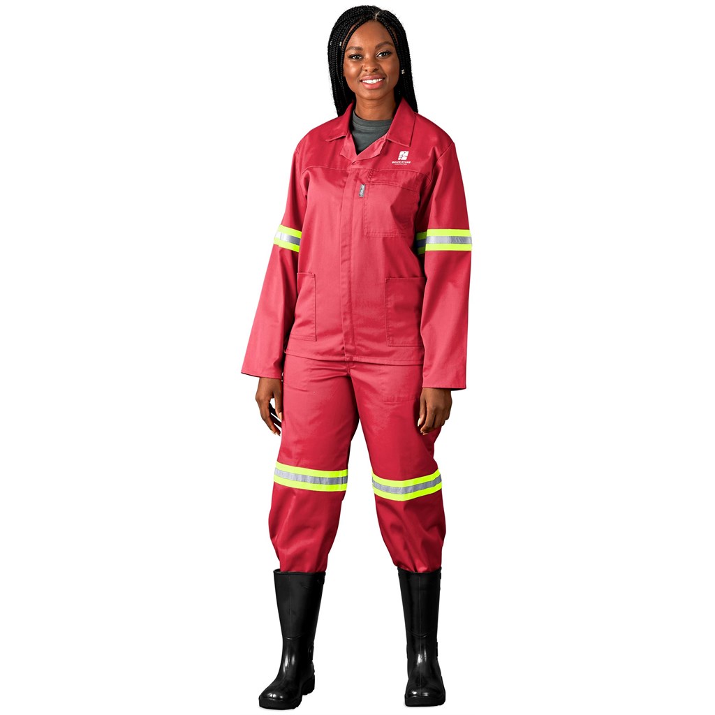 Trade Polycotton Conti Suit - Reflective Arms, Legs & Back - Yellow Tape - Image 2