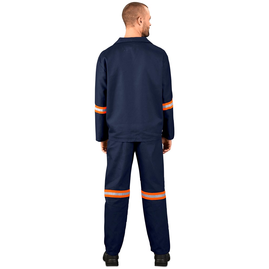 Technician 100% Cotton Conti Suit - Reflective Arms & Legs - Orange Tape - Image 2
