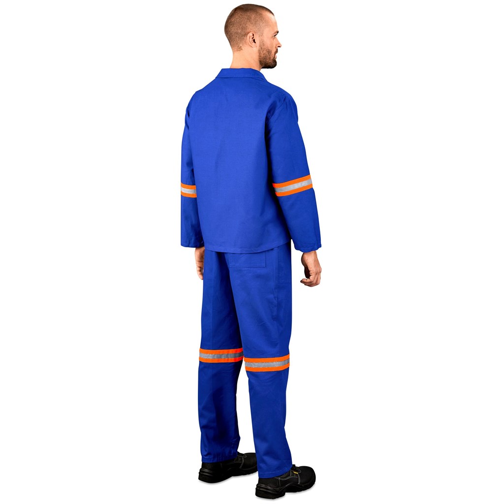 Technician 100% Cotton Conti Suit - Reflective Arms & Legs - Orange Tape - Image 6