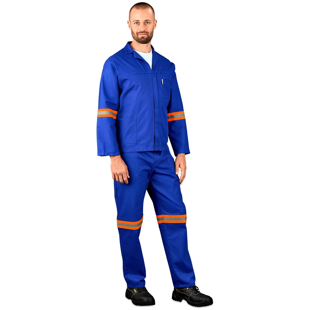 Technician 100% Cotton Conti Suit - Reflective Arms & Legs - Orange Tape - Image 4